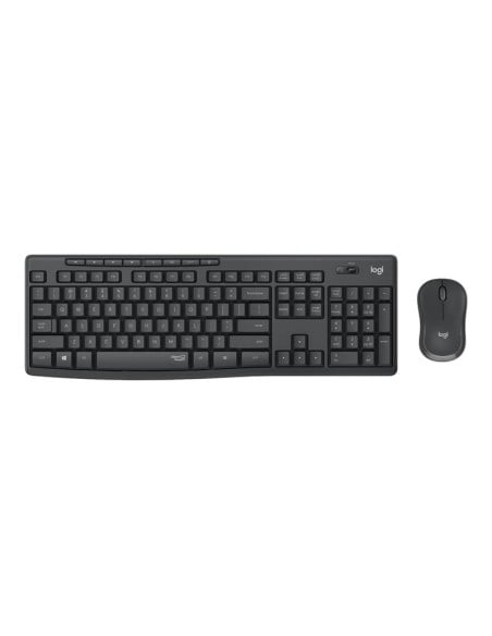 Kit Teclado y Ratón Logitech MK295 Silent Negro QWERTY Inglés