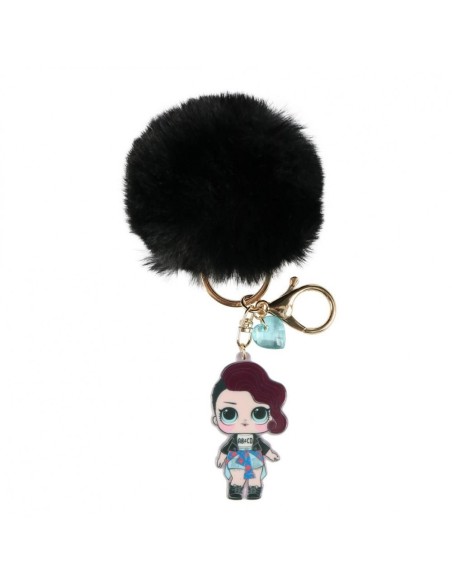 Oferta - Cerda 2600000564_TU-C02 Llavero acrilico pompom lol, Color Negra, Talla T.UNICA