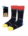 Calcetines friends, Color Negra, letras T.U.(35-41)