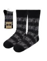 Calcetines acdc, gris T.U.(40-46)