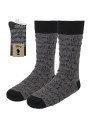 Calcetines mickey, gris/Negro Talla T.U.(35-41)
