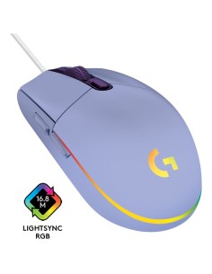 Raton Gaming Logitech Lightsync G102 Lila USB. 910-005854