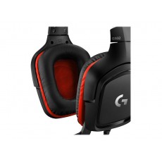 Auriculares Gaming Logitech G332 jack 3.5 mm Rojo-Negro
