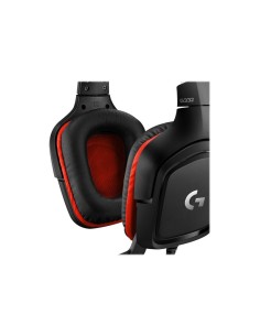 Auriculares Gaming Logitech G332 jack 3.5 mm Rojo-Negro 2