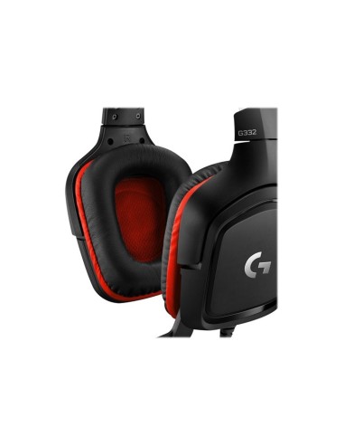 Auriculares Gaming Logitech G332 jack 3.5 mm Rojo-Negro