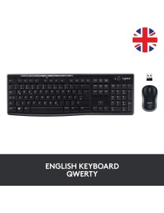 Teclado y Ratón Logitech Mk270 Inalambrico Ingles Uk 920-004523