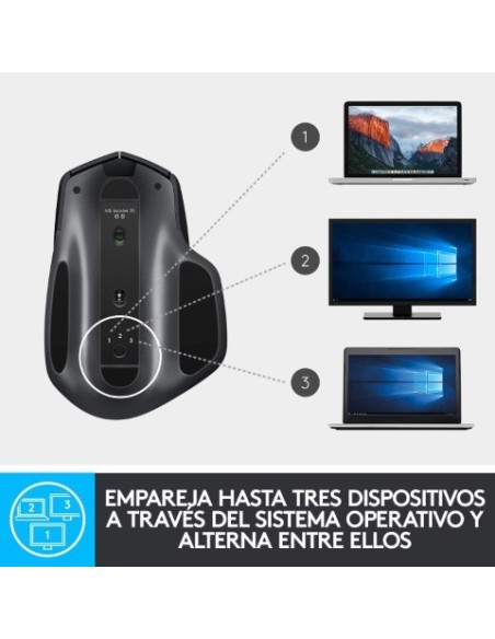 Raton logitech MX Master 2S inalambrico grafito 910-005139