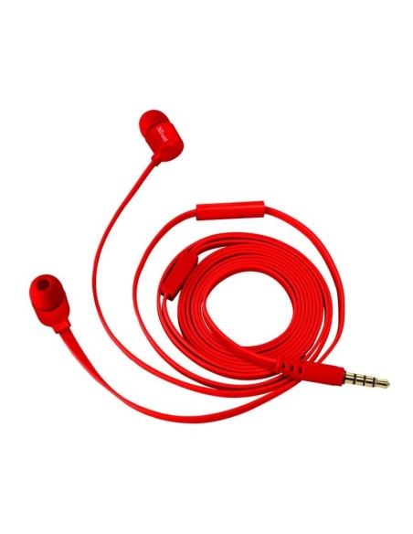 Auriculares Intrauditivos Trust Duga Rojo con Micrófono 22134