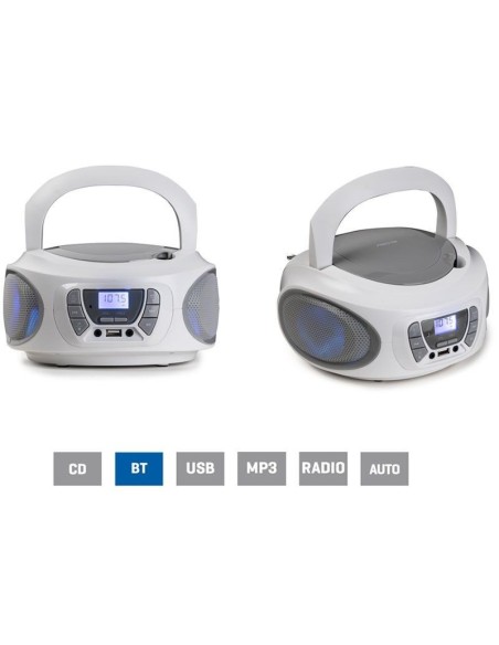 Radio cd fonestar boom-one-b Blanco 4w Bluetooth FM usb/mp3