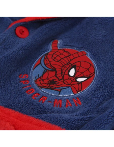 Ofertón Cerda 2200006179_T04A-C56 Batín coral fleece spiderman, Color Azul, Talla 4 AÑOS