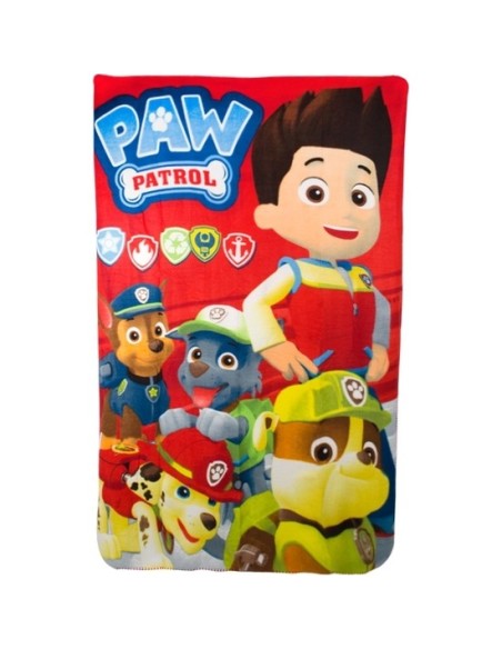 Ofertón PAW Patrol 88582 Manta polar patrulla canina roja