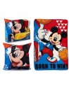 Juego cojín y manta polar mickey