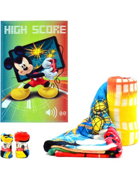 Oferta - Disney 54417 Manta coralina 95x150 mickey high score