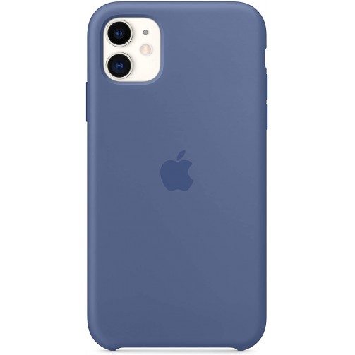 Apple MY1A2ZM/A Funda iphone 11 silicone case azul lino