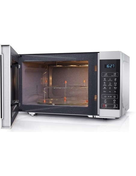 Oferta Microondas Sharp con Grill de 28L 900W YC-MG81ES Inox