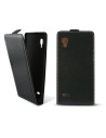 Funda vertical ksix con tapa para lg optimus l9 p760 negra
