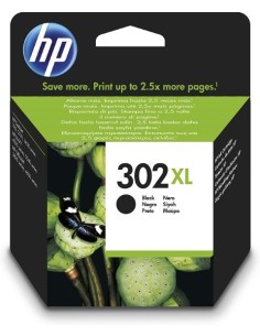 Cartucho de Tinta Original HP F6U68AE 302XL Negro | kiwiku