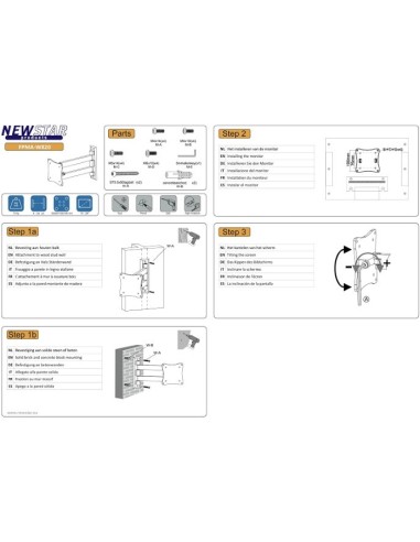 Comprar FPMA-W820 soporte de pared para pantalla plana kiwiku