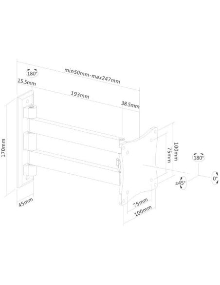 Comprar FPMA-W820 soporte de pared para pantalla plana kiwiku