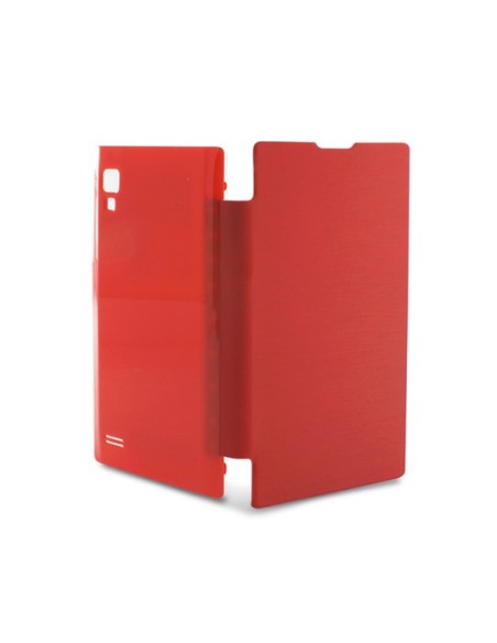 Kiwiku.com: Ksix B4524FU80RJ - Funda folio con batería integrada para LG Optimus L9 P760, rojo - Electrónica