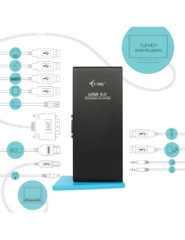 i-TEC USB 3.0 Dual replicador de puertos U3HDMIDVIDOCK kiwiku
