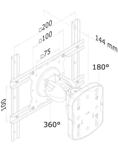 FPMA-W915 Soporte de pared NewStar para monitor/TV | kiwiku