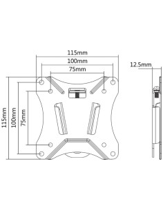 NM-W25BLACK Soporte de pared NewStar NeoMounts TV | kiwiku 2