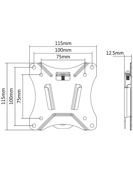 NM-W25BLACK Soporte de pared NewStar NeoMounts TV | kiwiku