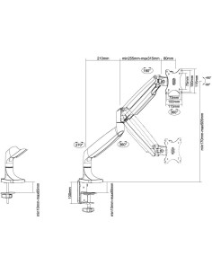 NM-D750SILVER Soporte de escritorio NewStar monitor | kiwiku 2
