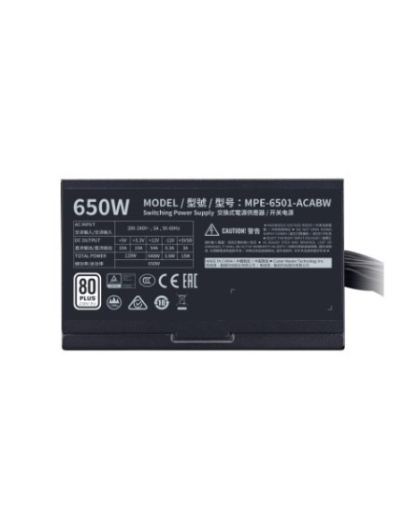 Cooler master MPE-6501-ACABW-EU Fuente de Alimentación Mwe 650W