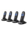 Motorola C1004LB+ Teléfono inalámbrico DECT Cuarteto negro