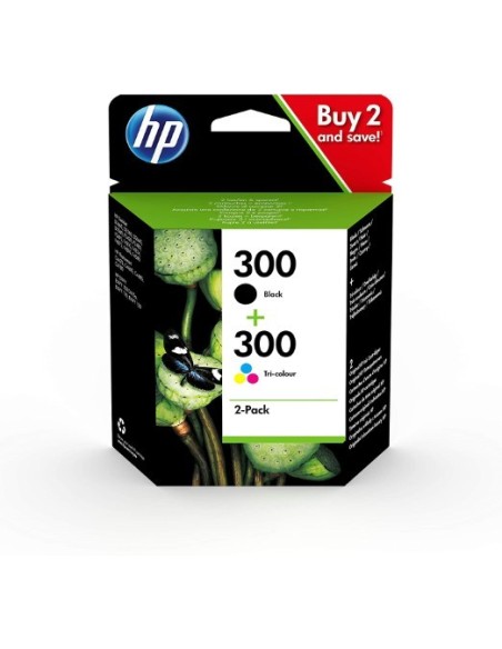 Cartucho Tinta Original HP CN637EE 300 2 uds negro y tricolor