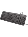 Teclado Trust Muto Silent Teclas Multimedia USB 23278 Negro