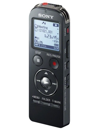 Sony ICDUX533B - Grabador de sonido digital portátil (microSD, USB, MP3), negro: Kiwiku.com: Oficina y papelería