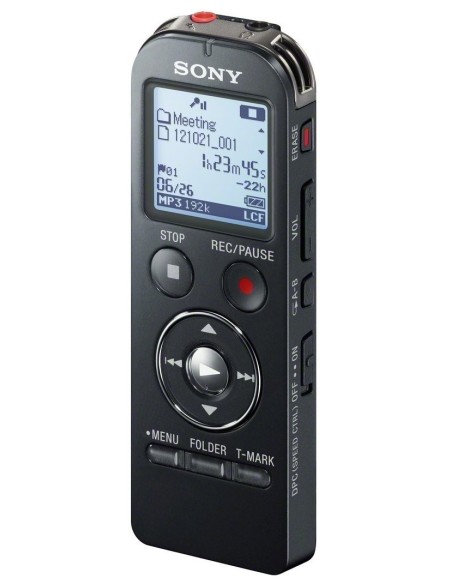 Sony ICDUX533B - Grabador de sonido digital portátil (microSD, USB, MP3), negro: Kiwiku.com: Oficina y papelería