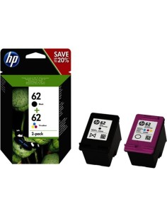 Oferta Cartucho de Tinta Original 62 HP Negro Tricolor N9J71AE