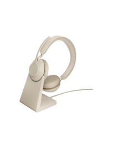 Auricular Jabra Evolve2 65 MS Stereo Bluetooth USB-C beige