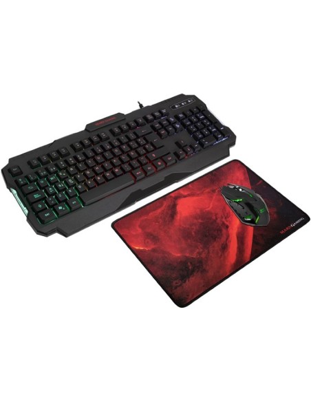 Ofertón MARS GAMING Pack Teclado Ratón Alfombrilla MCP118 RGB