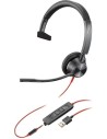 Auricular MonoAural Plantronics Blackwire C3315 USB-A Negro