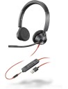 Auriculares Plantronics con Diadema Blackwire 3325 USB Negro y Rojo