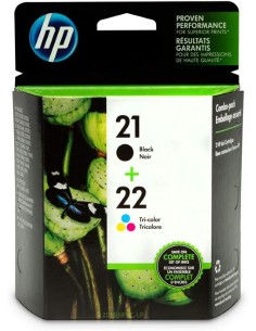 Oferta Cartucho Tinta Original HP 21 negro-22 tricolor SD367AE