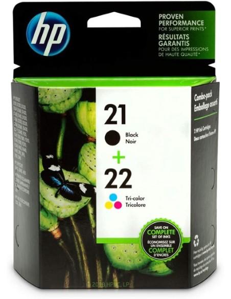 Oferta Cartucho Tinta Original HP 21 negro-22 tricolor SD367AE