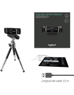 Logitech C922 Pro Stream Cámara Web professional 960-001088 2