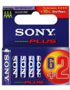 Sony Stamina Plus - Pilas (Alcalino, Cilíndrico, 1.5 V, LR03) Azul: Kiwiku.com: Electrónica