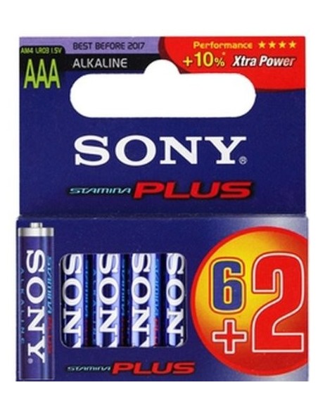Sony Stamina Plus - Pilas (Alcalino, Cilíndrico, 1.5 V, LR03) Azul: Kiwiku.com: Electrónica
