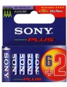 Sony stamina plus - pilas alcalino cilíndrico 1.5 v lr03 azul