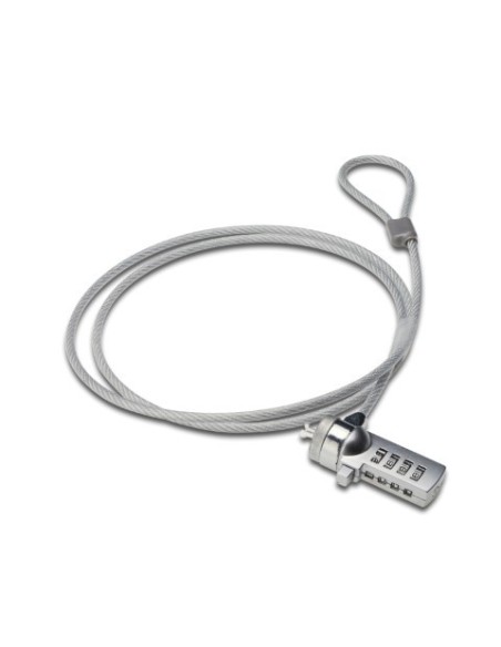 Ewent cable seguridad para portatil. 1,5m con candado EW1241