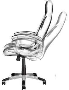Silla Trust Gaming GXT 705 Ryon Giratoria Reclinable Blanco 2