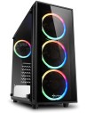 Sharkoon TG4 RGB - Caja de Ordenador, PC Gaming, Semitorre ATX, Negro