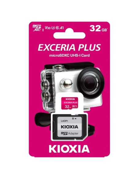 Comprar Kioxia Exceria Plus microSDHC 32GB Class 10 UHS-1 U3. LMPL1M032GG2